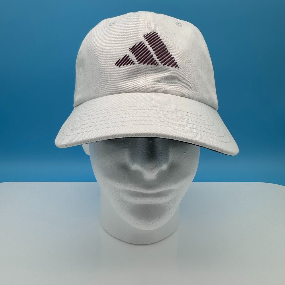 adidas Women's Crisscross Ponytail Dad Golf‎ Hat Cap, OSFW, White/Quiet Crimson
